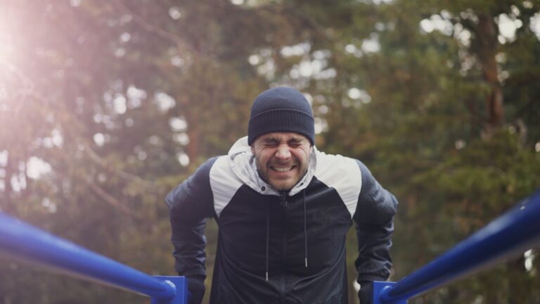 Woman over 50 exercising outdoors, representing healthy aging with spermidine vs urolithin A supplementation for longevity