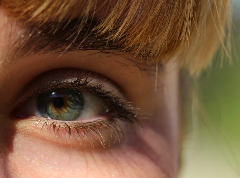 Close-up of a woman's eye, representing omega-3 for dry eyes research and evidence